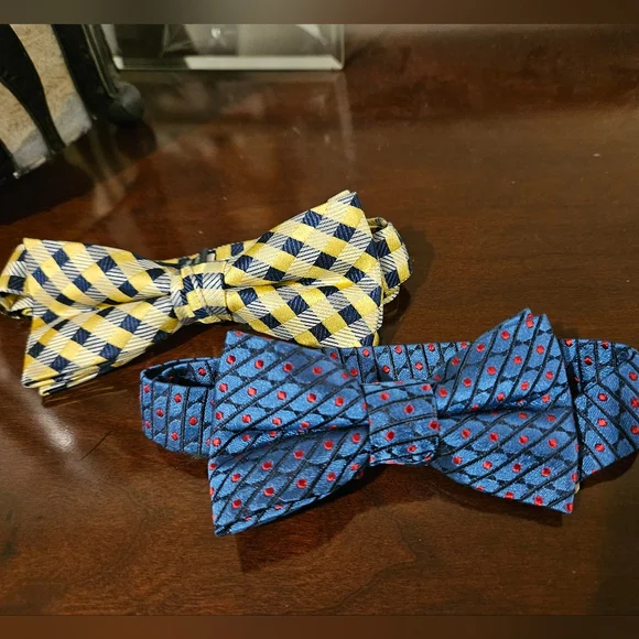 2 Boys' Silk Bow Ties (NWOT)