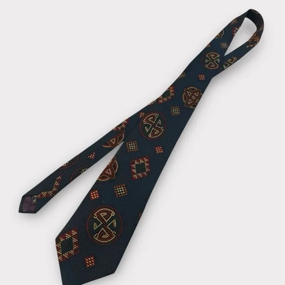 VTG Save The Children Men's Tie Beadwork Inspired By The Plains Native Americans