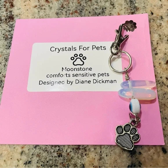 Newly, Handcrafted Crystals For Pets (Dog/Cat Collar)