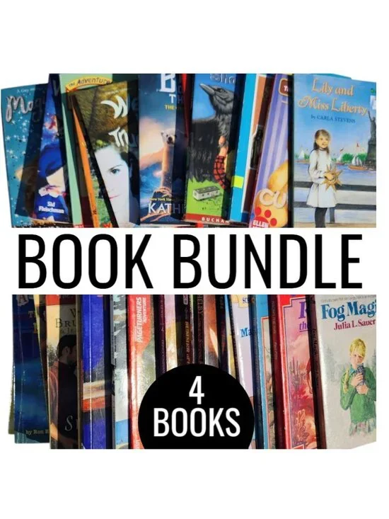 4 Book Bundle Lot Set Chapter Books Young Adult Literature Novels Mystery Books
