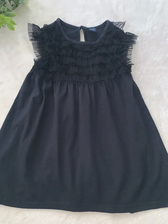 GAP Black Tulle Swing Top 5 Girls GUC