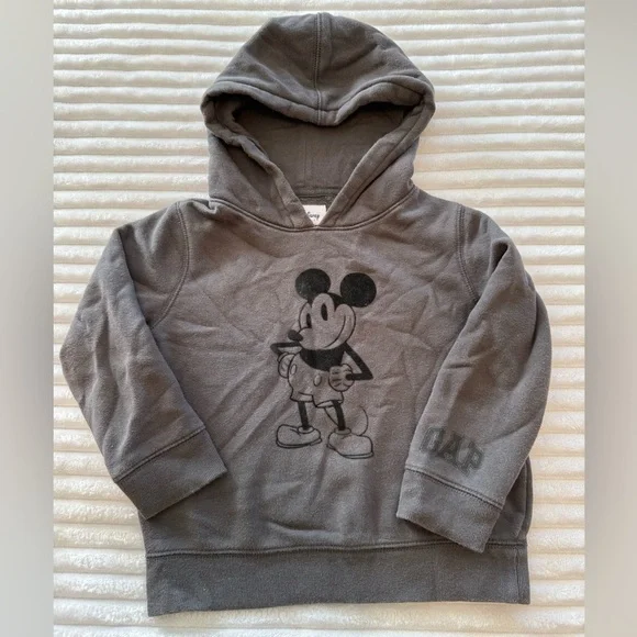 GAP Kids Charcoal Mickey Mouse Hoodie