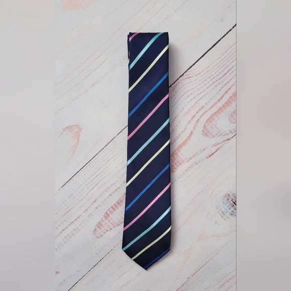 The Children's Place Navy Multi Stripe Kids Neck Tie