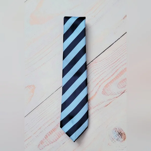 The Children's Place Light Blue Navy Stripe Kids Neck Tie