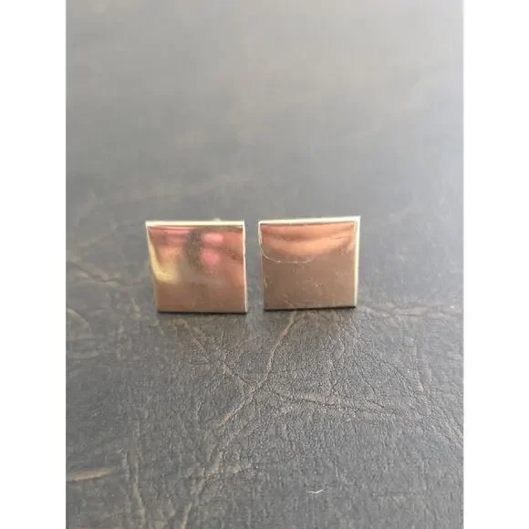 Vintage Square Anson Cuff Links Gold Tone or 12K Gold Filled Old Money