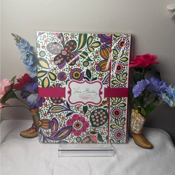NWT Vera Bradley Viva La Vera Pocket Folders Retired Pattern