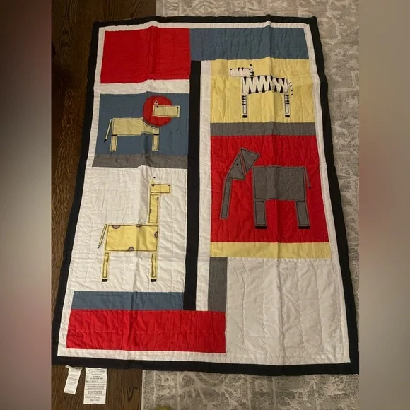 Ricki and Richi‎ toddler quilt animals giraffe Elephant