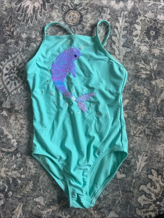 Girls Gap Sequin Swimsuit