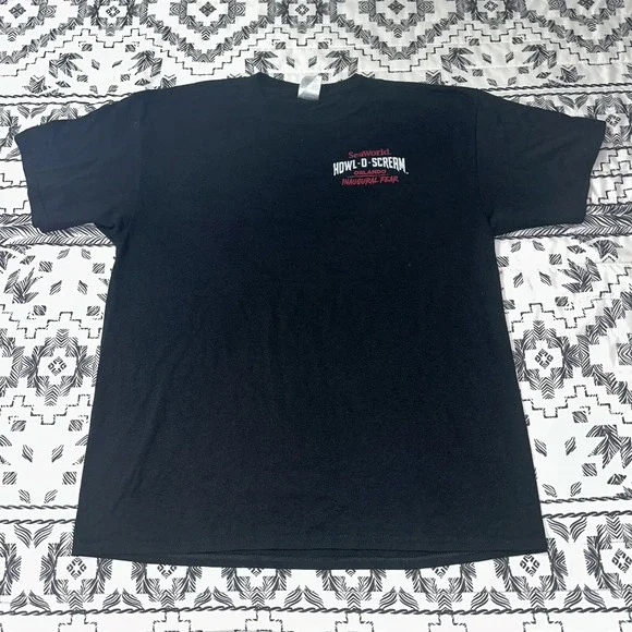 VINTAGE Howl-O-scream Seaworld Orlando Inaugural Fear adult S T-shirt sirens cal