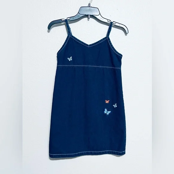 GAP Denim Dress with Butterfly Accents