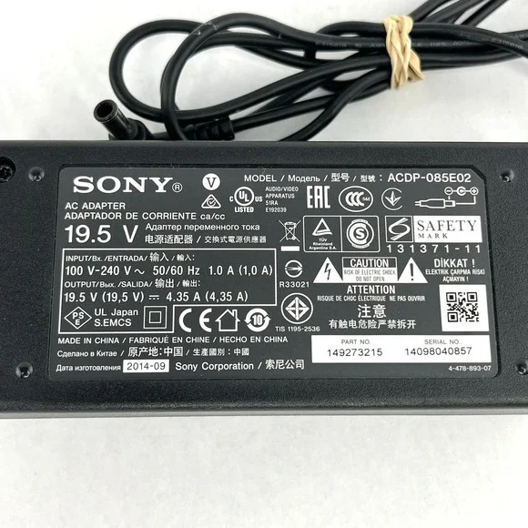 Genuine Sony Ac‎ Adapter Cap-085E02 14273215 14098040857 OEM