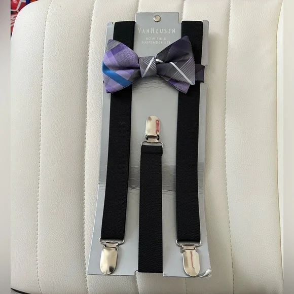 Bow tie & Suspender Set