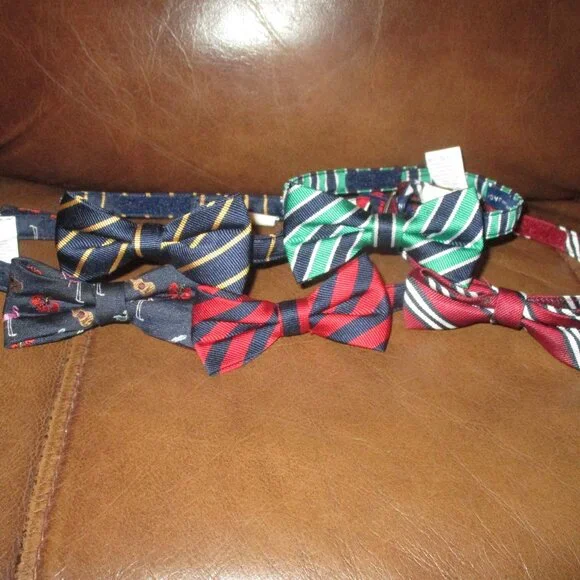 Janie and Jack bow ties - 5 stripes