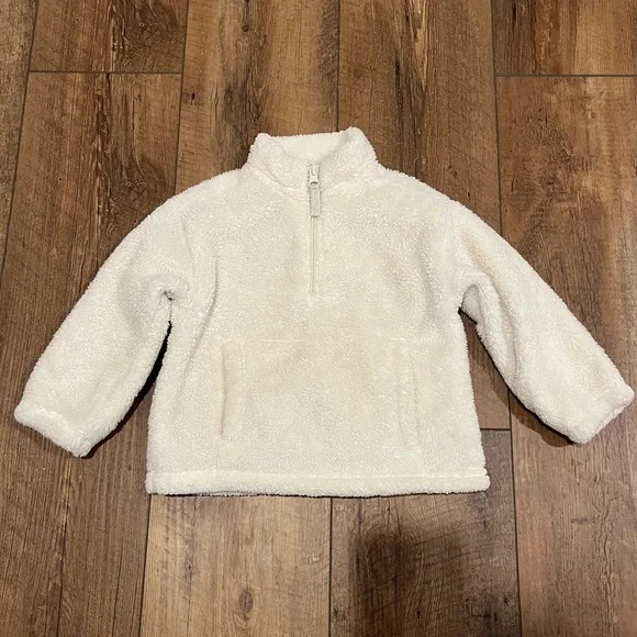 Gap Sherpa 1/4 Zip Pullover, Size 2T