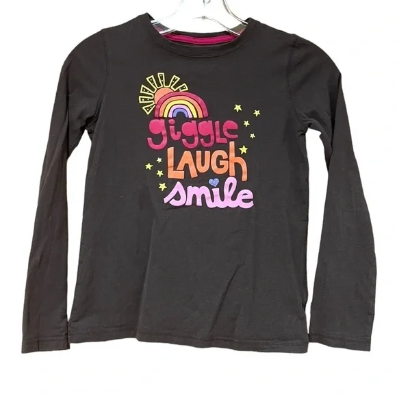Gap Kids Brown Long Sleeve Tee Shirt Girl's Large 10