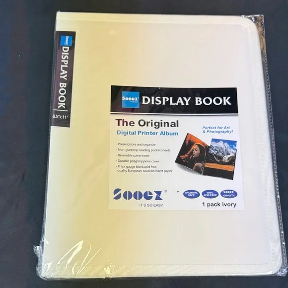 Ivory Display Book by Sooez perfect for art photography present store organize