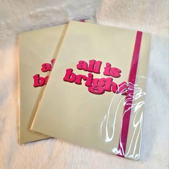 Lane Bryant Journal with Graphic all is bright a set of 2 New
