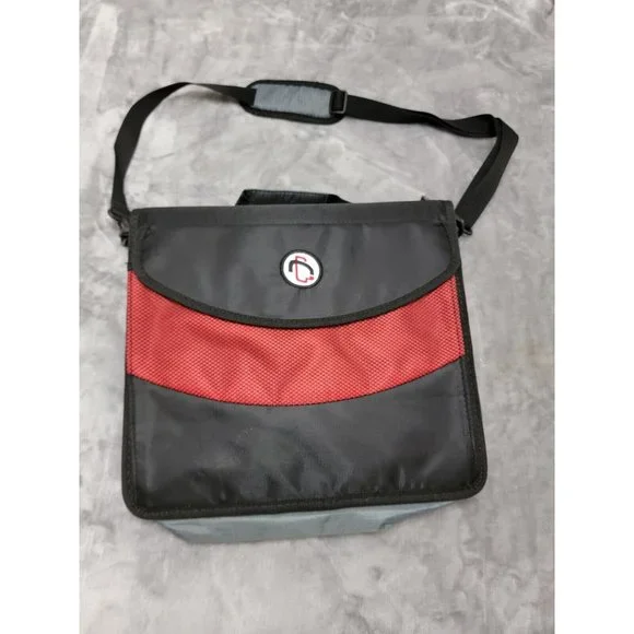 CASE IT DUAL 2 IN 1 RING BINDER 3in With Handle‎ /Shoulder Strap RED /Black