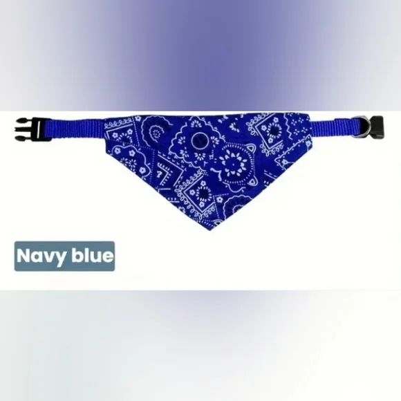 ☆Navy Blue Pet Bandana☆