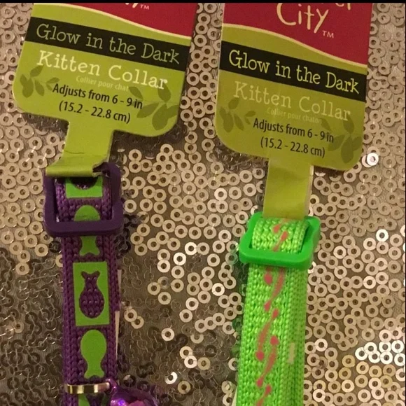 ✔️🌸Ⓜ️Bundle of 2 collars, colorful, NWT and for kittens only.