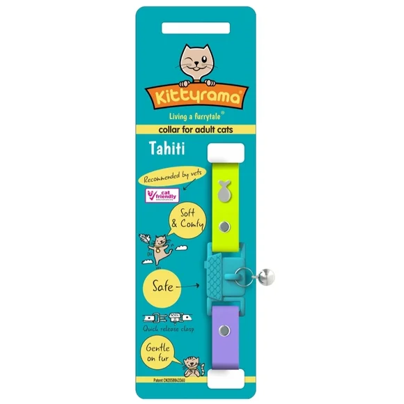Kittyrama Tahiti Cat Collar NWT
