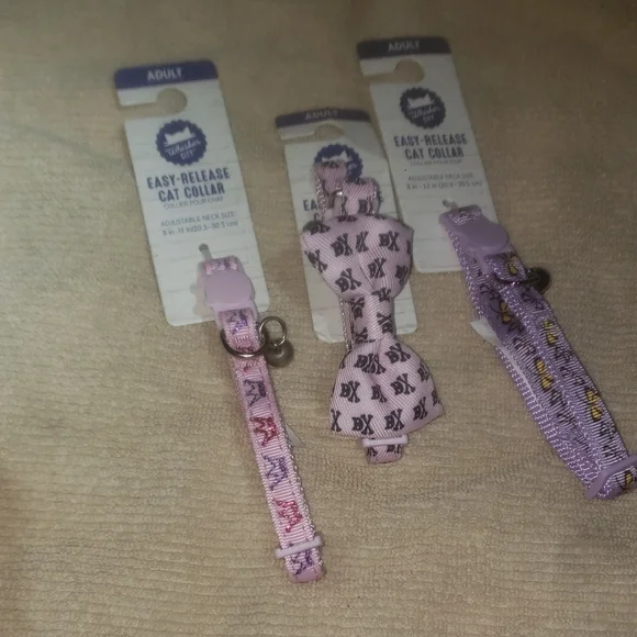 Purple Cat Collar Set for Kids