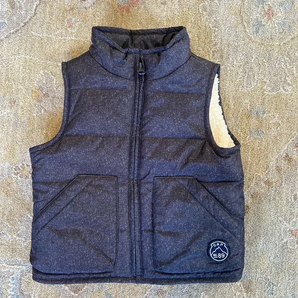 Baby Gap Sherpa lined puffer vest