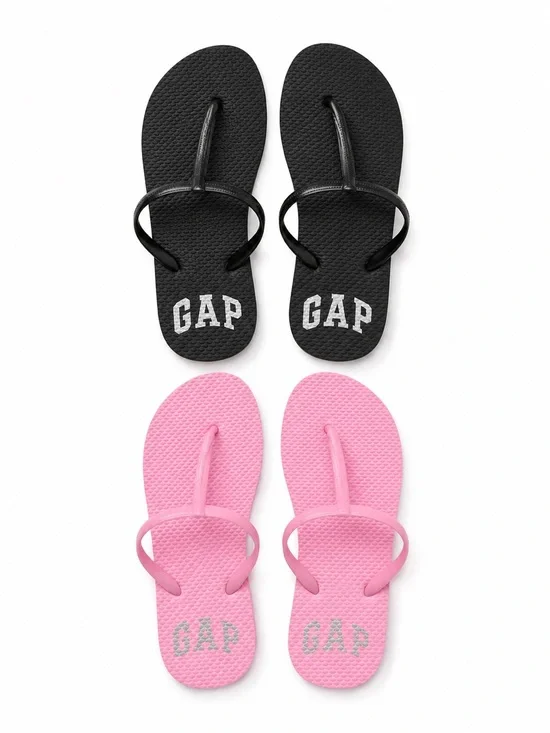 GAP ladies Flip Flop Sandals in Black and Lavender