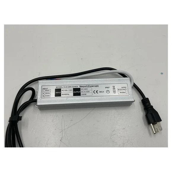200W LED Power Supply 24V 8.33A IP67 Waterproof Driver VLO-200-024E6 Transformer
