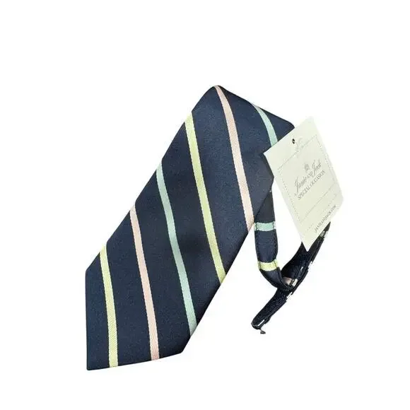 Janie and Jack Boys Tie 4-8 Special Occasion Striped NEW #G974