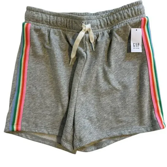 NWT Gap Gray Pull On Sweat Shorts Girls XXL 14/16
