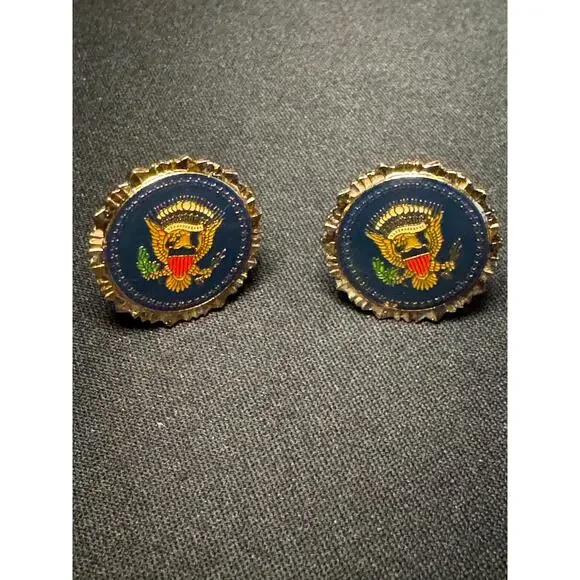 Vintage Presidential Cuff Links Signed VWE Numbered