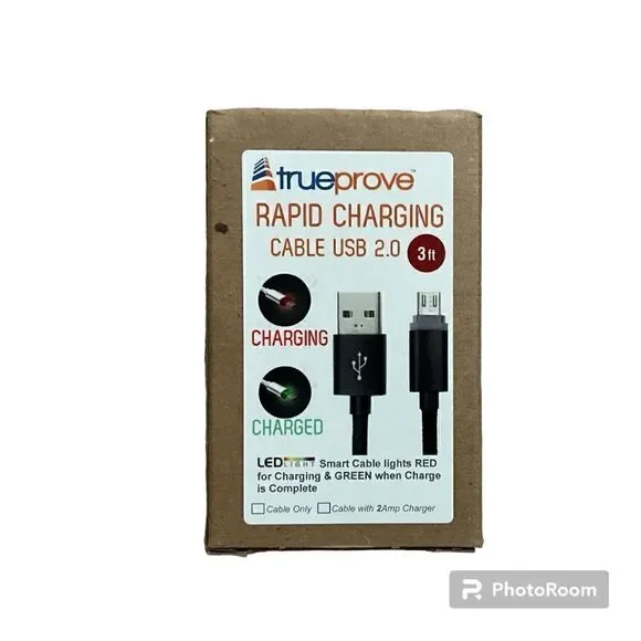 🌼🌼Trueprove rapid charging cable usb 2.0 Nook Color charger NWOT🌼🌼