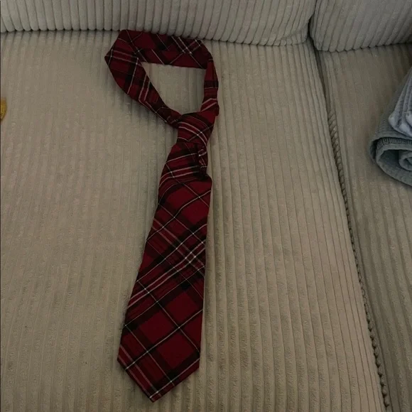 Gymboree Red Plaid Kids Tie