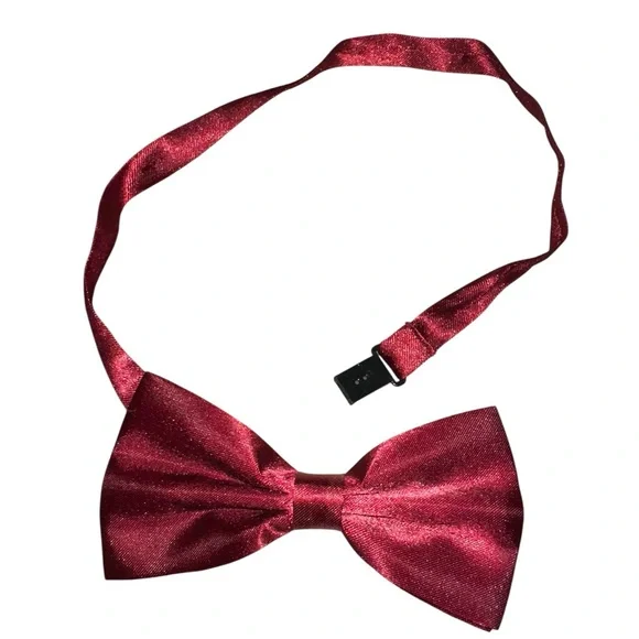 🆕 boys satin red bow tie