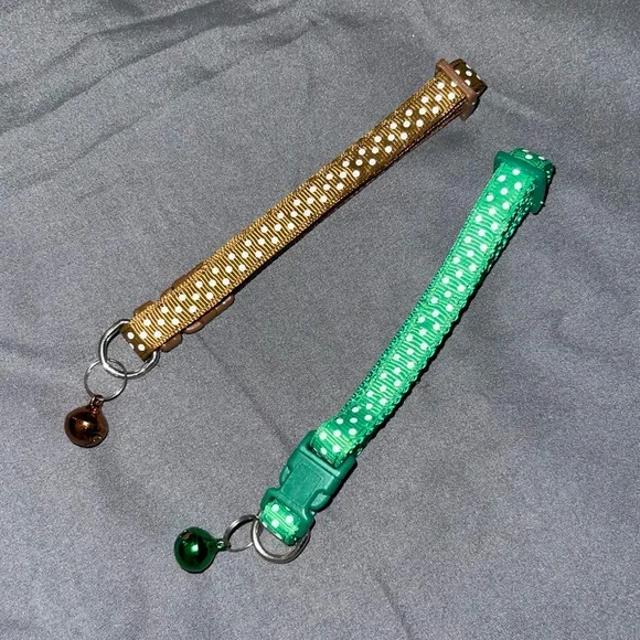 Bundle of 2 cat collars