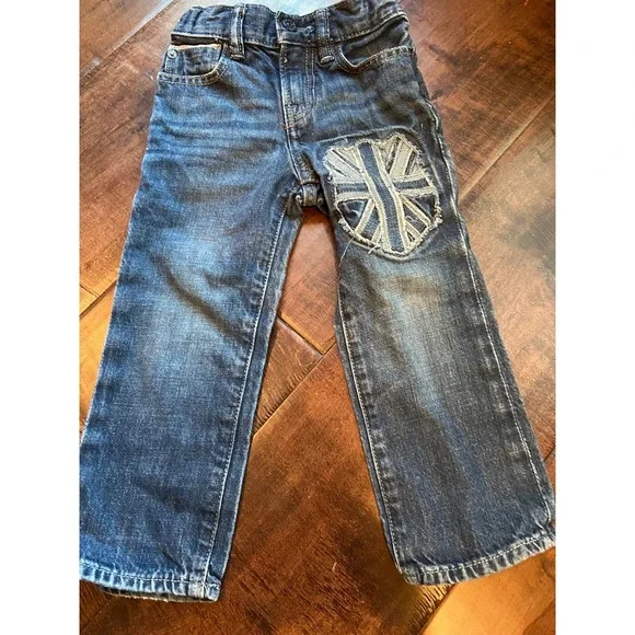 Baby Gap‎ Union Jack flag denim jeans Sz 2