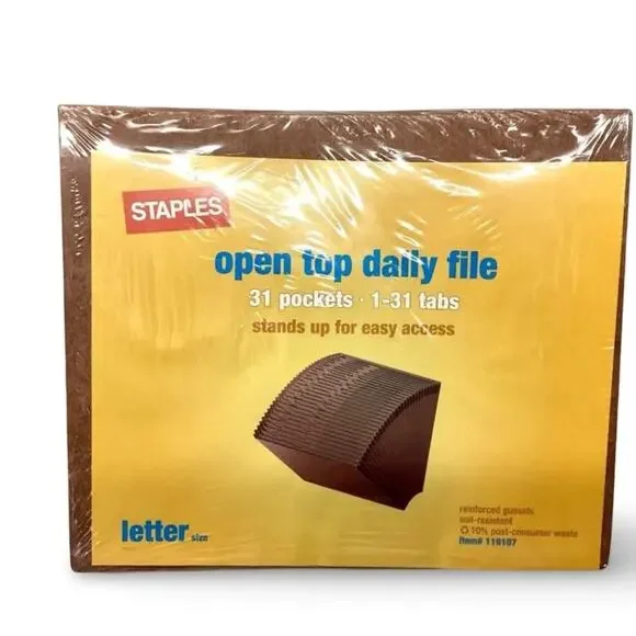Staples Open Top Daily File