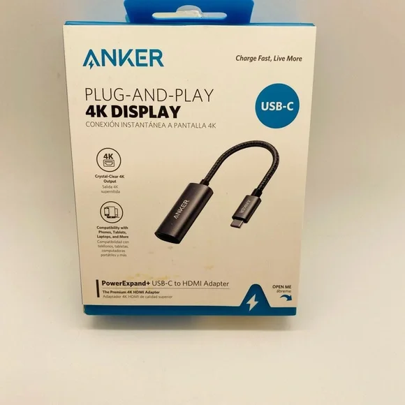 NWT Anker USB C to HDMI Adapter MacBook Pro, Air, iPad Pro, Pixelbook,Galaxy etc