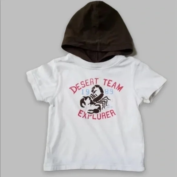 Baby GAP 12-18 mo. SAFARI Scorpion‎ Hooded Tee