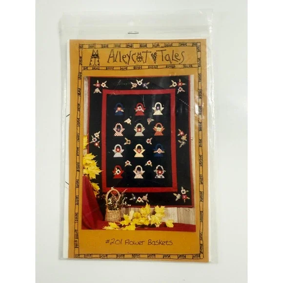 ALLEYCAT Tales Applique Quilt Pattern‎ FLOWER BASKETS 33