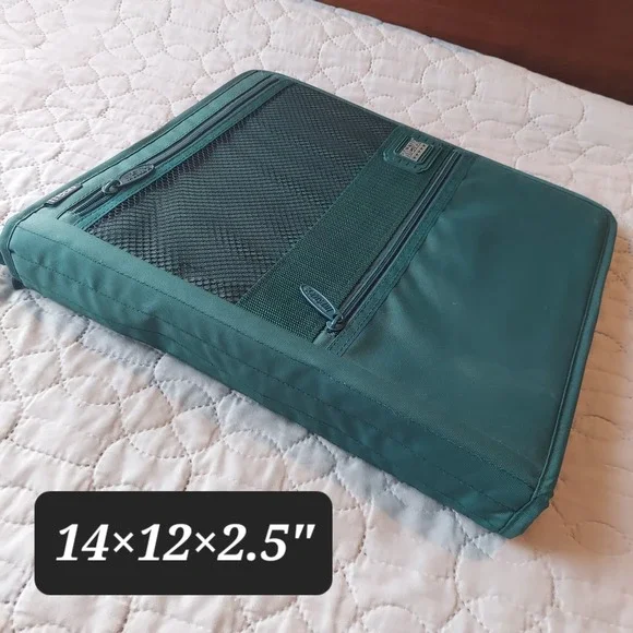 Vintage Mead Five Star Zipper 3 Ring Binder Teal Green School Office Storage