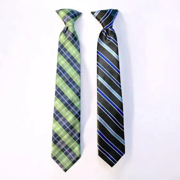 Set of Two Chaps Clip On Boy’s Ties in EUC
