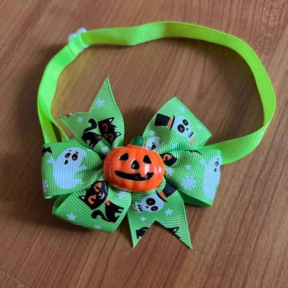 Halloween pumpkin kitty skull cat/dog collar