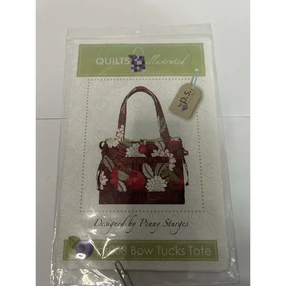 Quilts Illustrated‎ Bow Tucks Tote By Penny Sturges Pattern PS008 New