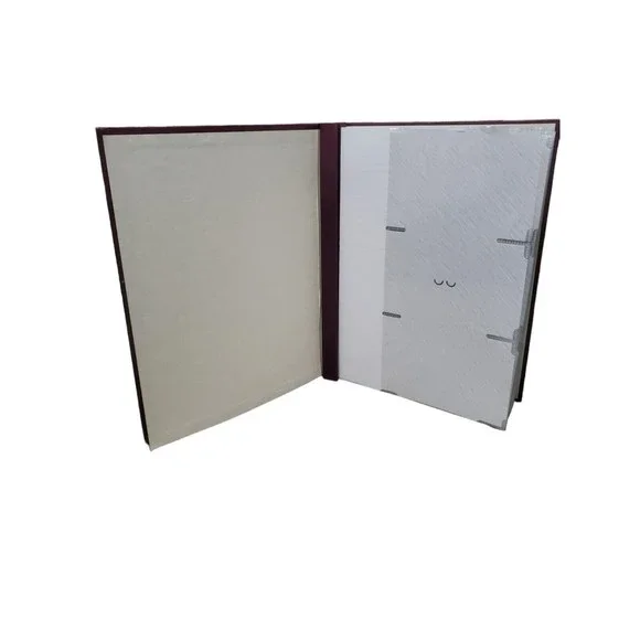 Unmarked Unused Maroon Photo Album Holds 4x6 Photos 34 Pages Easily Expandable