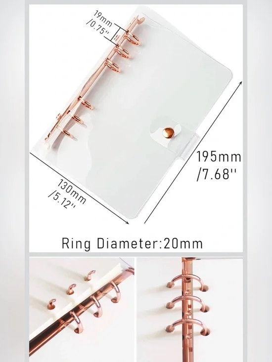 Binder A6 Rose Gold 6ring