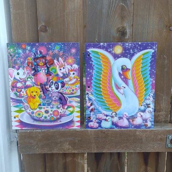 NEW Lisa Frank Folders Lot Of 2