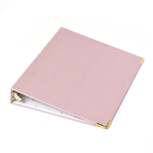 NWT Russell+Hazel Mini 1” Three Ring Binder in Peony Pink