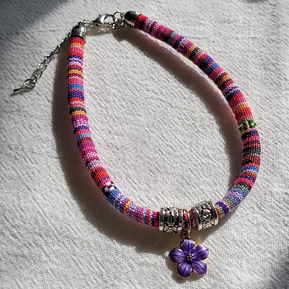 OneSize Flower Pendant Adjustable Pet Necklace